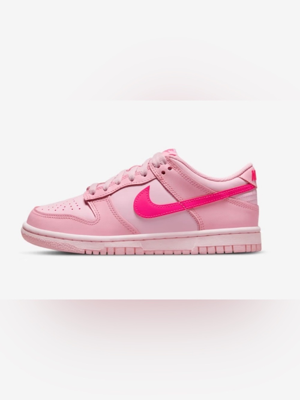 Triple Pink Low Nike Dunk girls 12.5